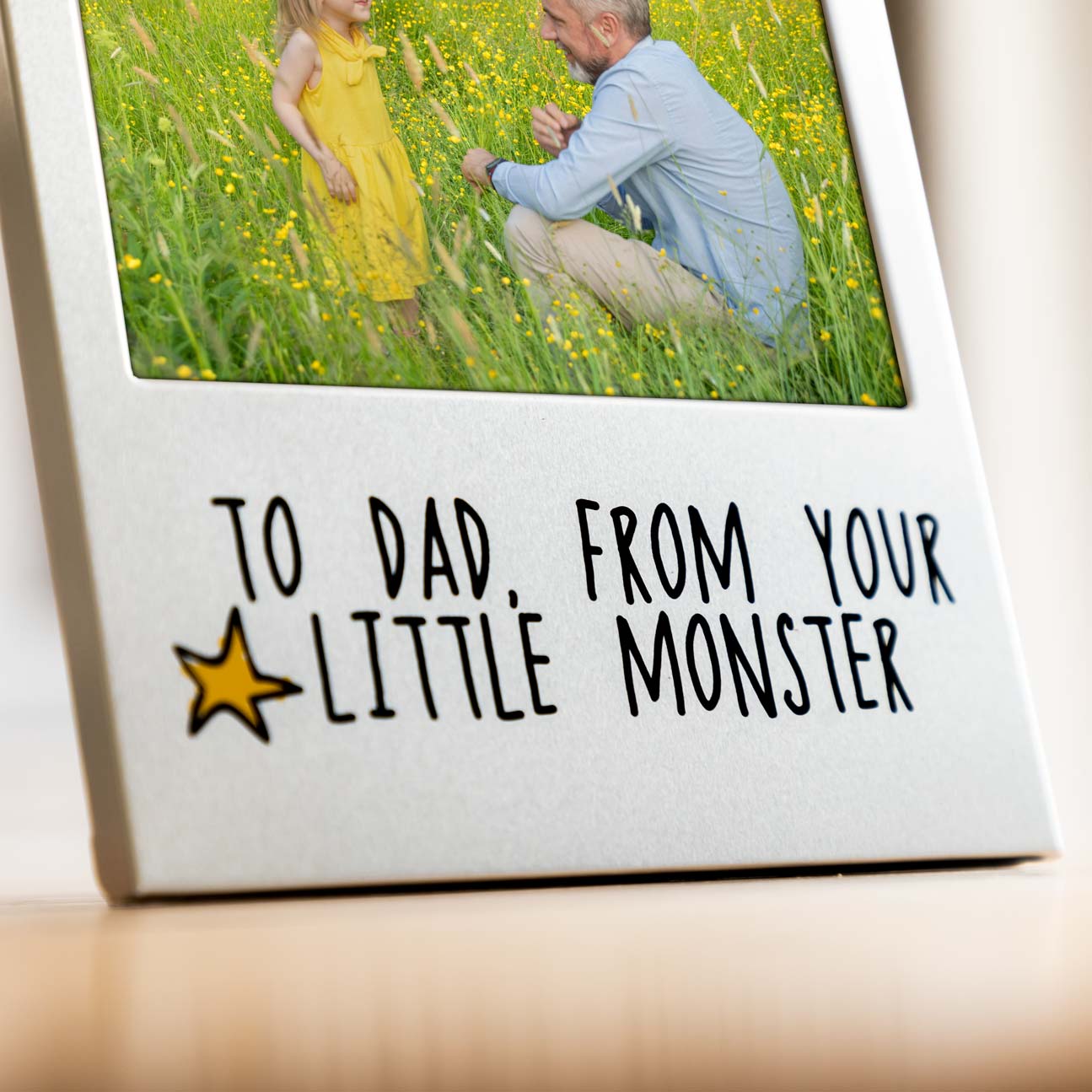 To Dad From Your Little Monster Photo Frame