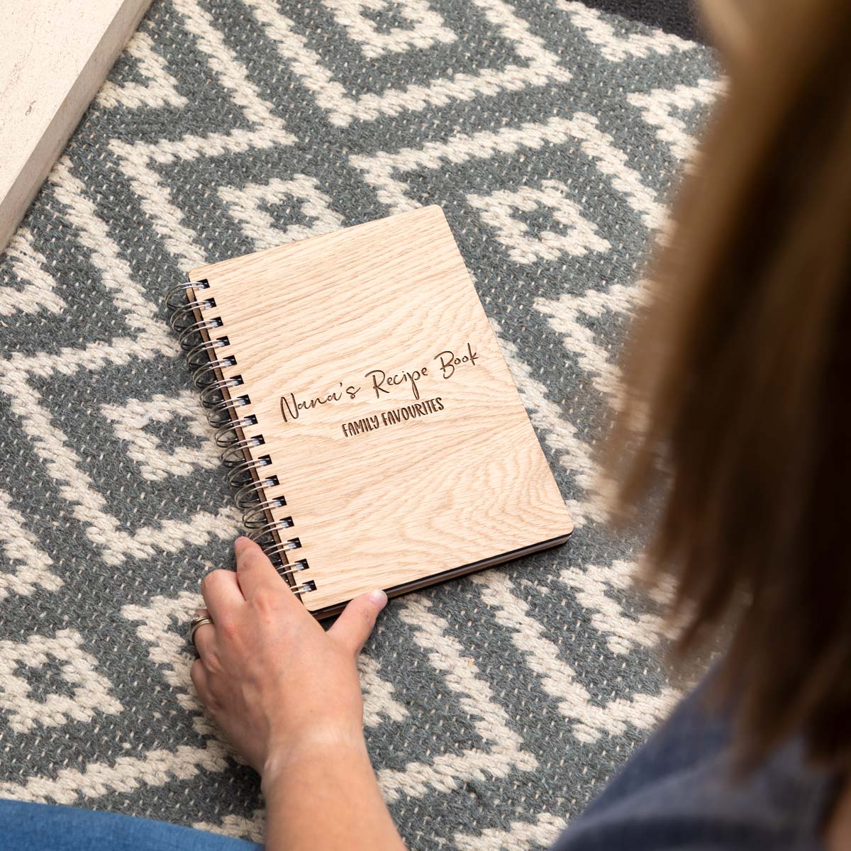 A5 portrait personalised recipe book
