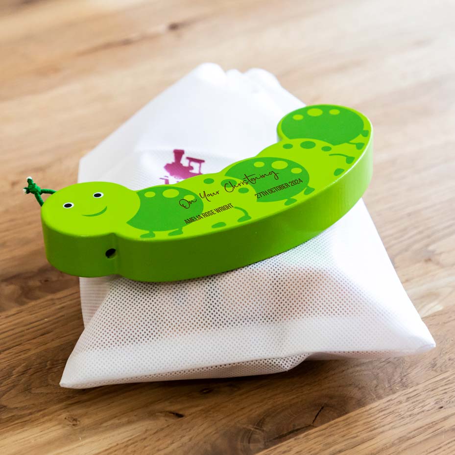 Wooden caterpillar balance game for children