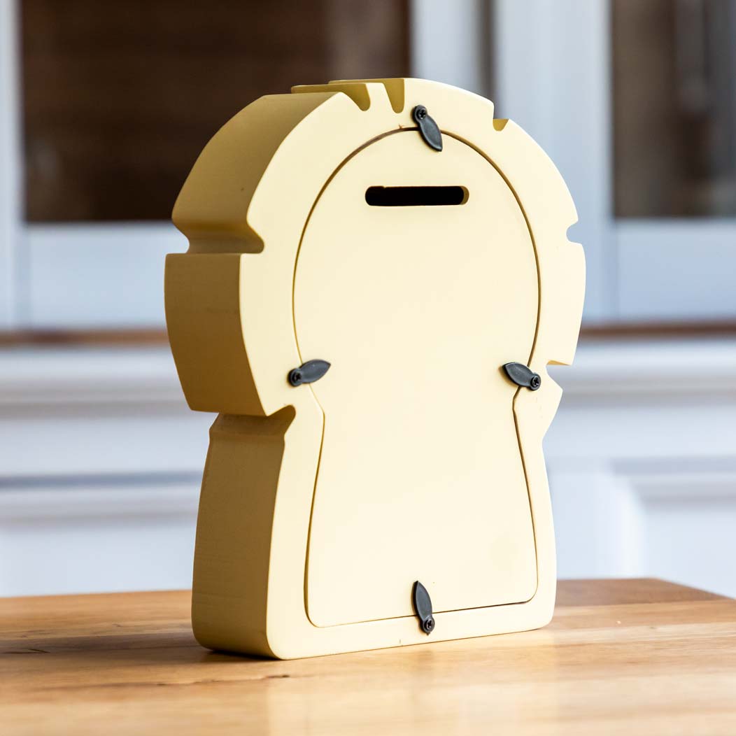 Personalised Lion Money Box For Christening Baptism Naming Day Gift