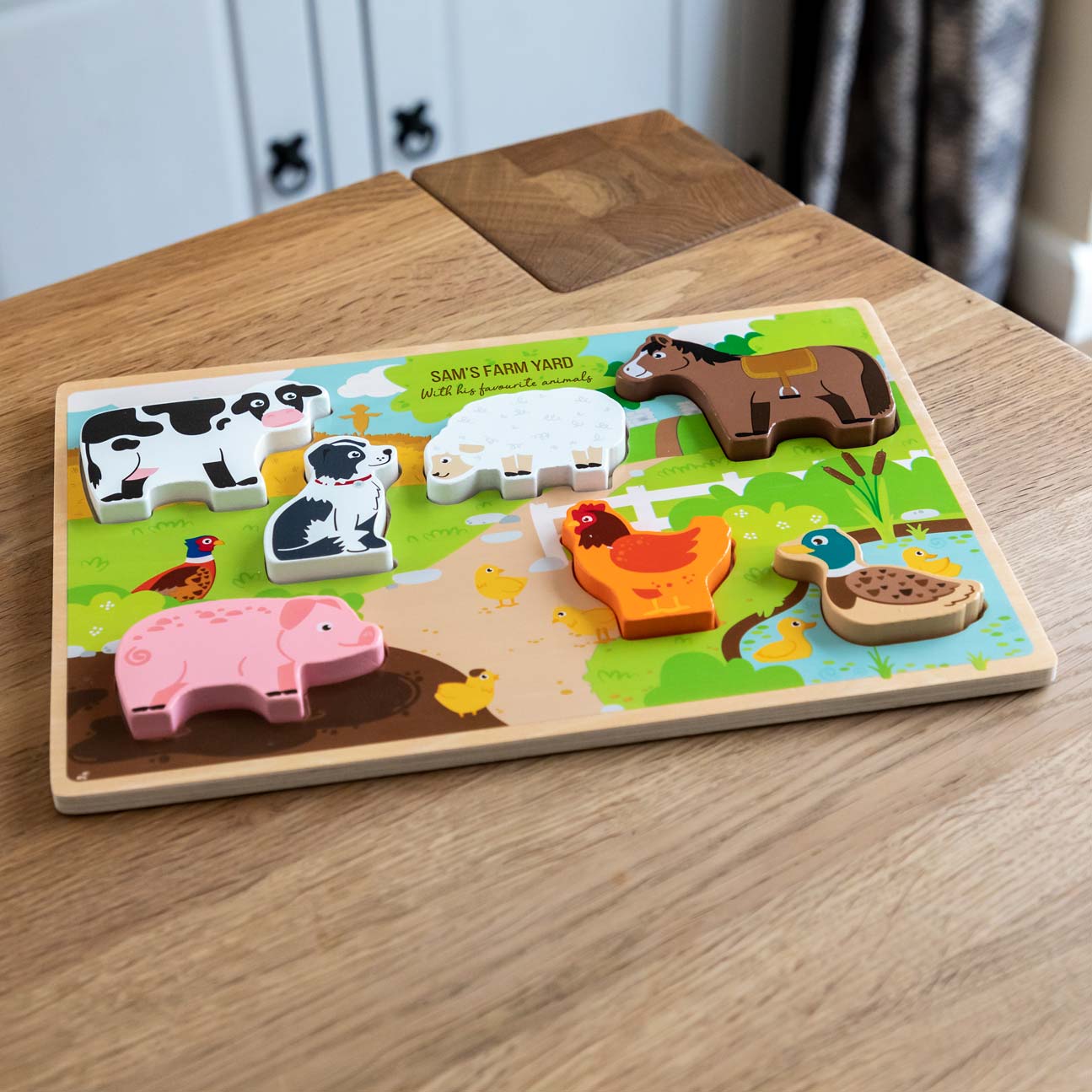 Personalised Farm Animals Puzzle Gift For Children