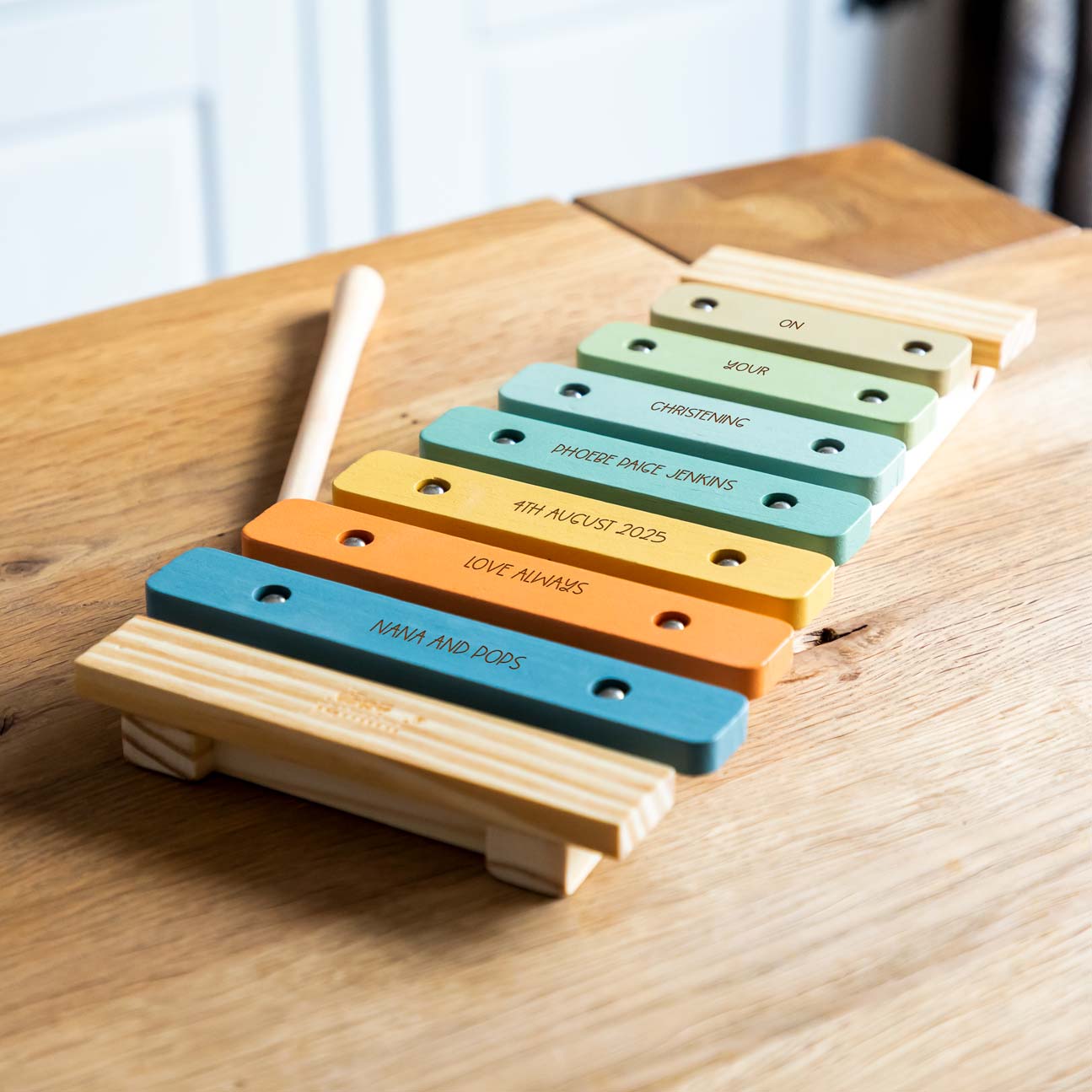 Personalised Retro Xylophone Toy Gift For Children