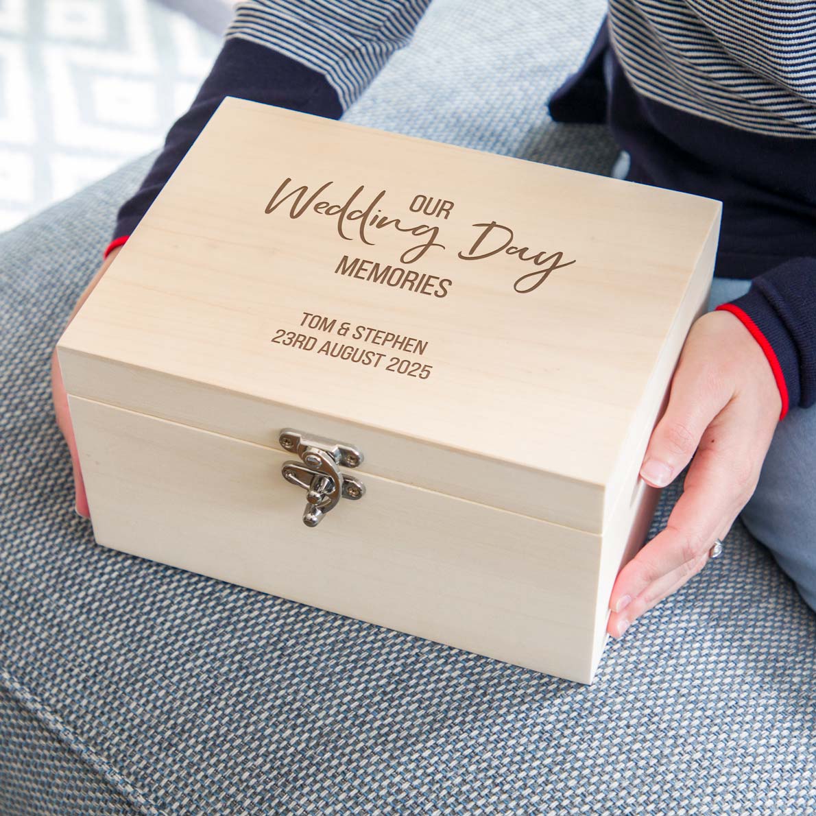 Personalised Our Wedding Day Memories Keepsake Box
