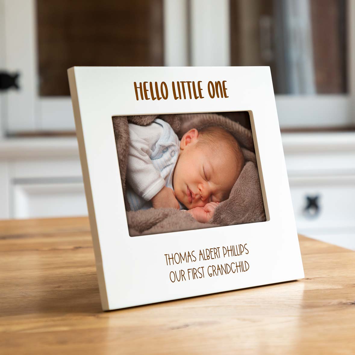 Personalised Hello Little One Pastel Photo Frame New Baby Gift