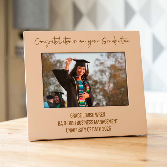 Personalised Graduation Pastel Photo Frame Gift For Graduate