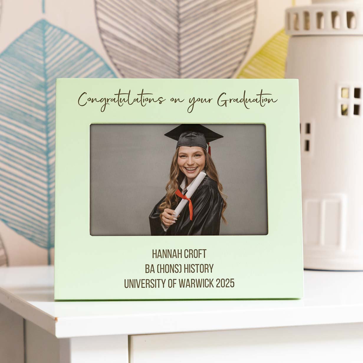 Personalised Graduation Pastel Photo Frame Gift For Graduate