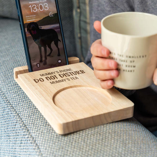 Personalised Sofa Coaster Phone Stand Do Not Disturb
