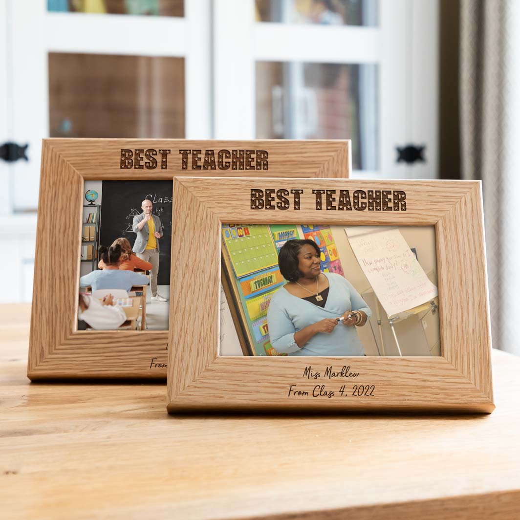 Personalised Best Teacher Photo Frame Gift