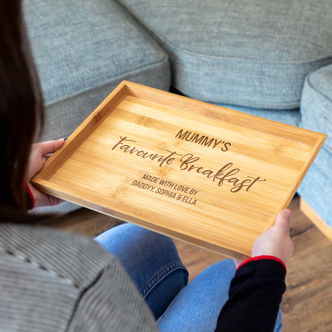 Personalised Favourite Breakfast Serving Tray