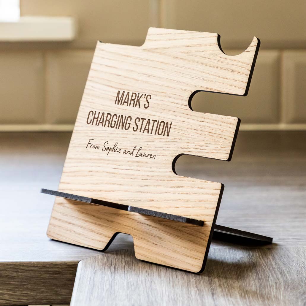 Personalised Multi Accessory Charging Station Stand