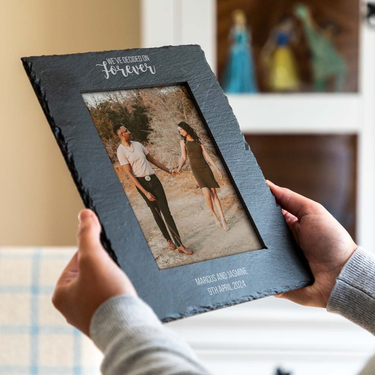 Personalised We've Decided on Forever Engagement Photo Frame