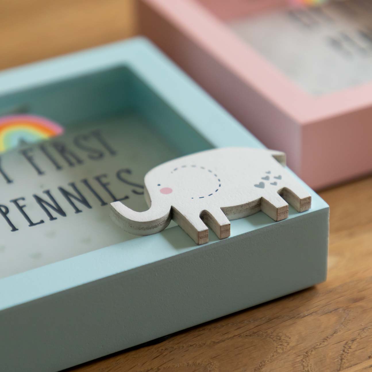 Personalised My First Pennies Money Box Pink or Blue