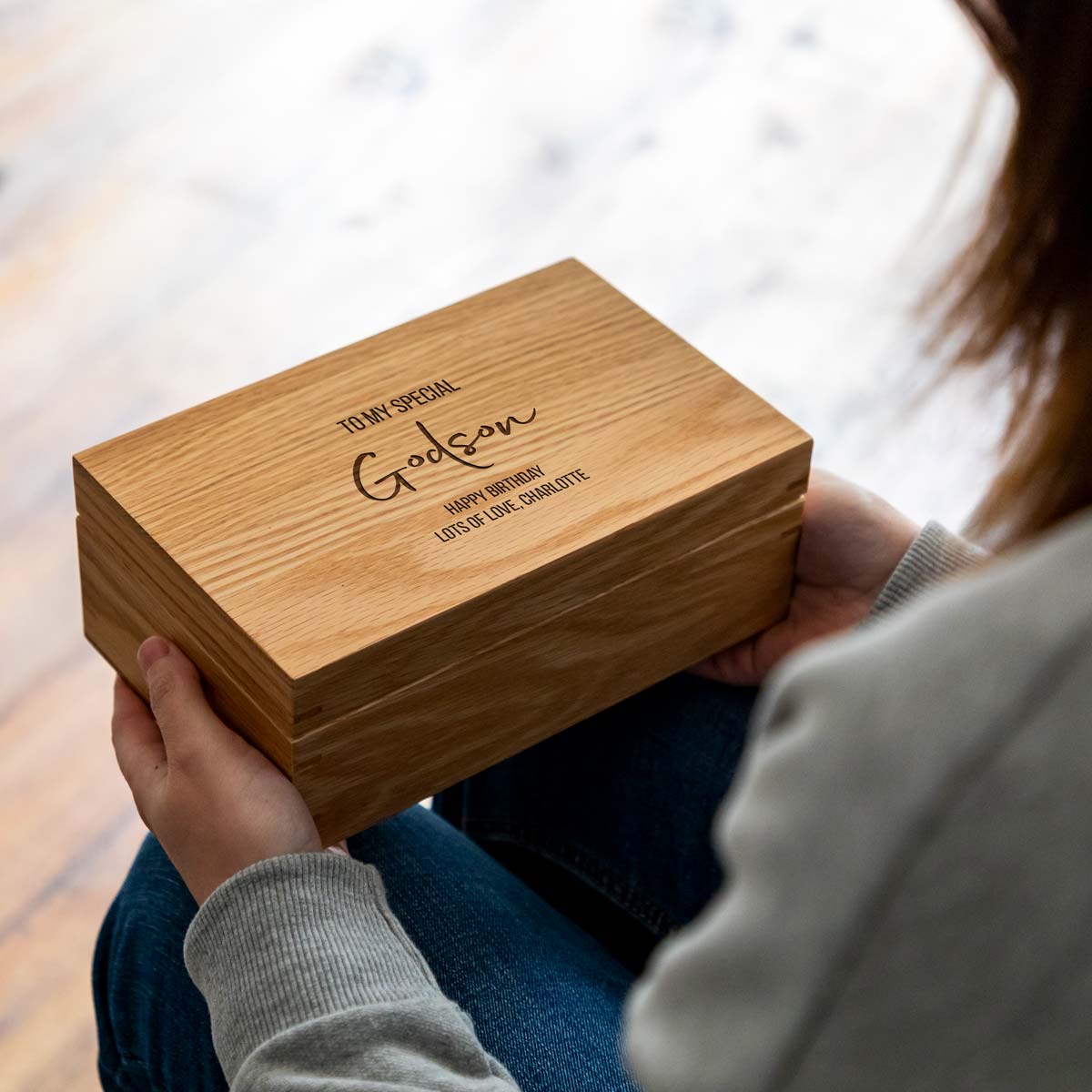 Personalised Keepsake Box Gift For Goddaughter or Godson