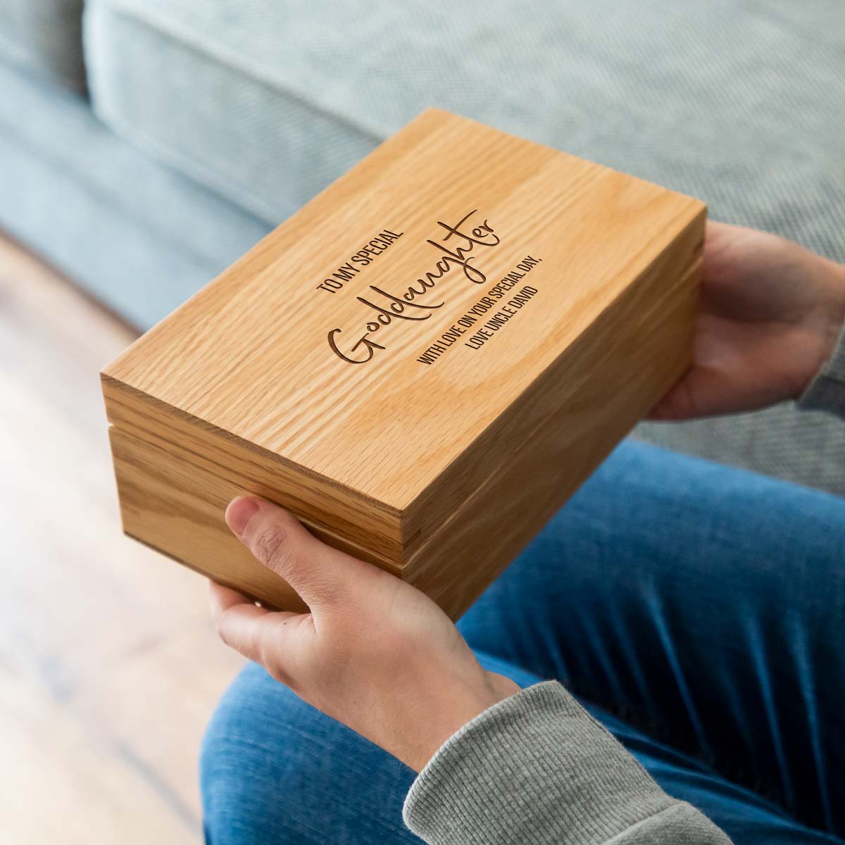 Personalised Keepsake Box Gift For Goddaughter or Godson
