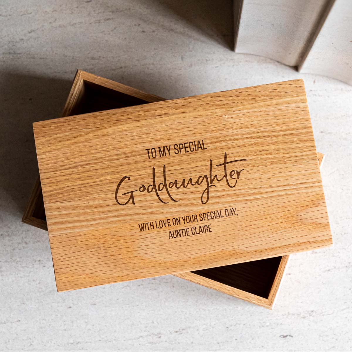 Personalised Keepsake Box Gift For Goddaughter or Godson