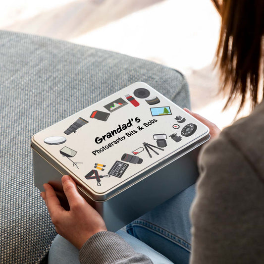 Personalised Photography Tin Gift