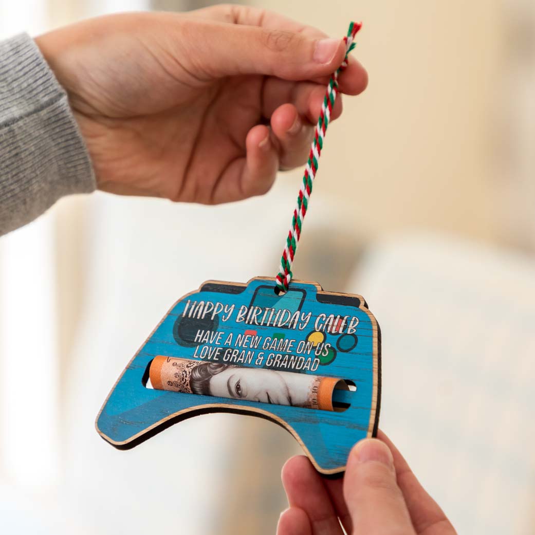 Personalised Gaming Controller Money Gift Holder