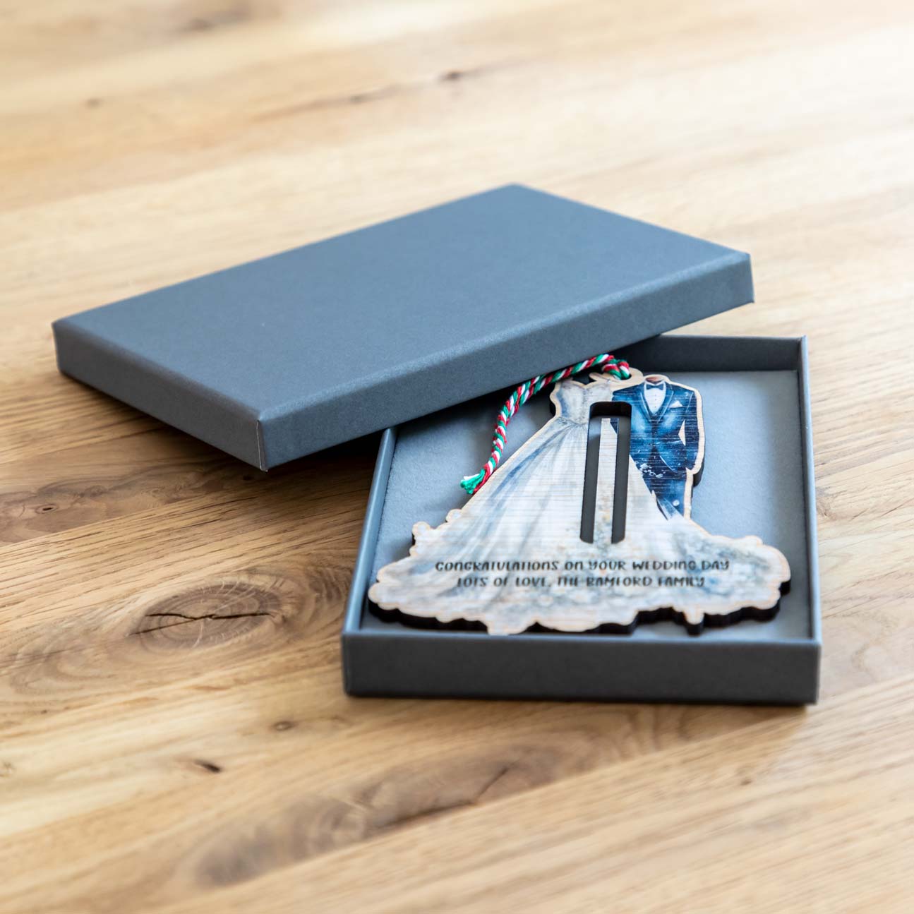 Personalised Wedding Money Gift Holder Bride and Groom