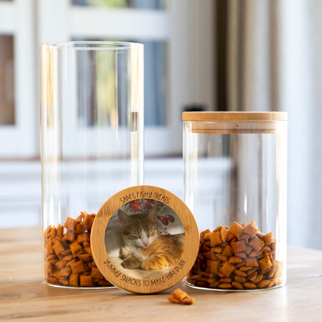 Personalised Pet Treat Jar With Photo