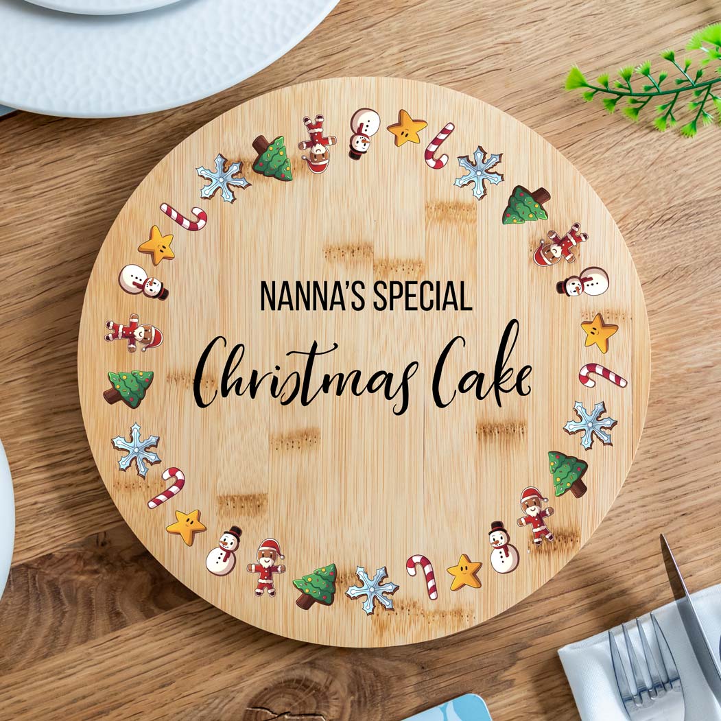 Personalised Christmas Treats Serving Board
