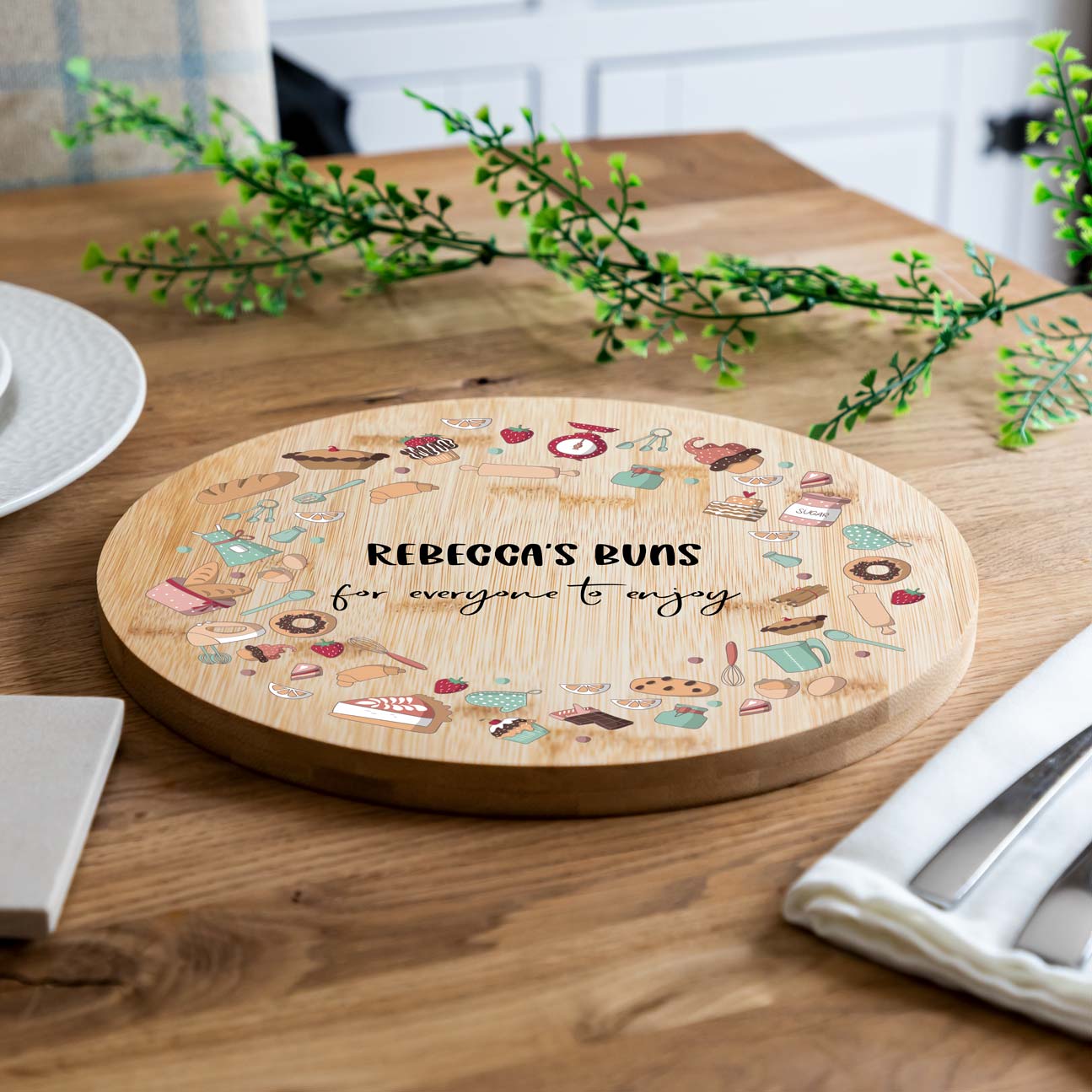 Personalised Cake Serving Board