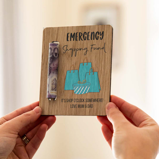 Personalised Emergency Shopping Fund Money Holder Magnet