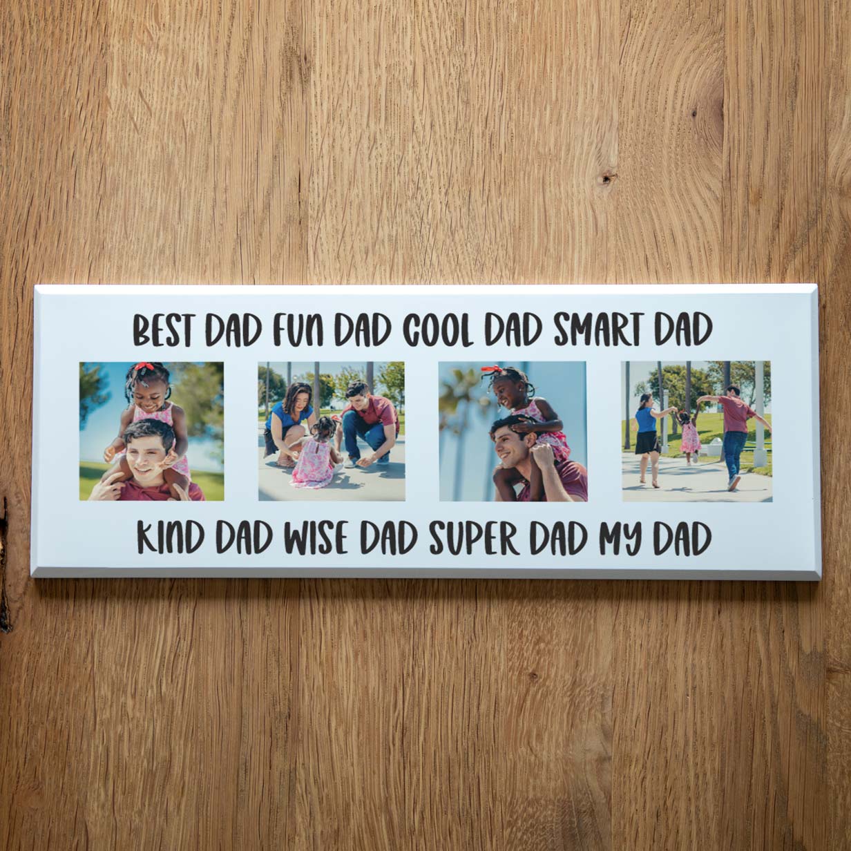 Personalised Photo Plaque With Four Images