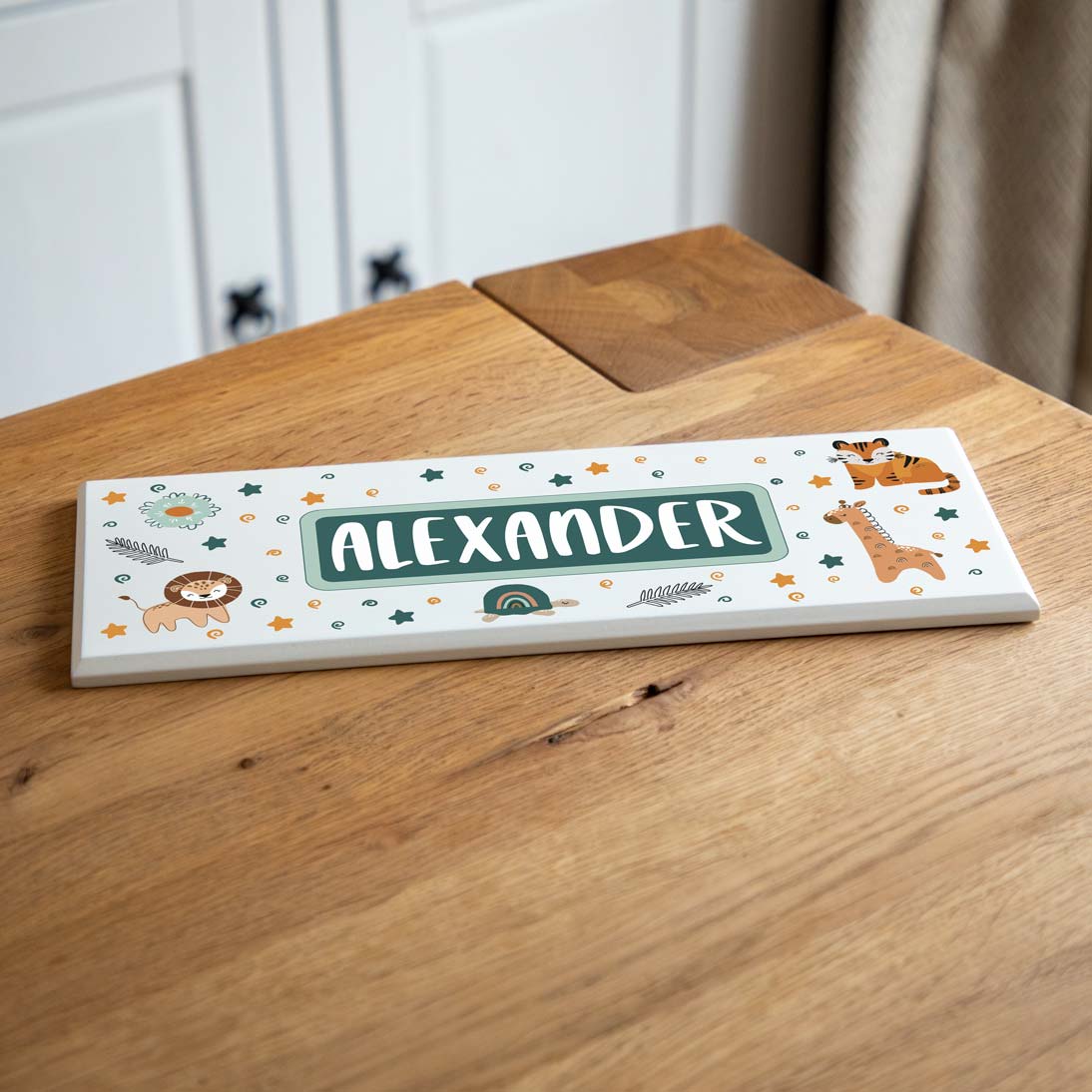 Personalised Jungle Animals Bedroom Sign