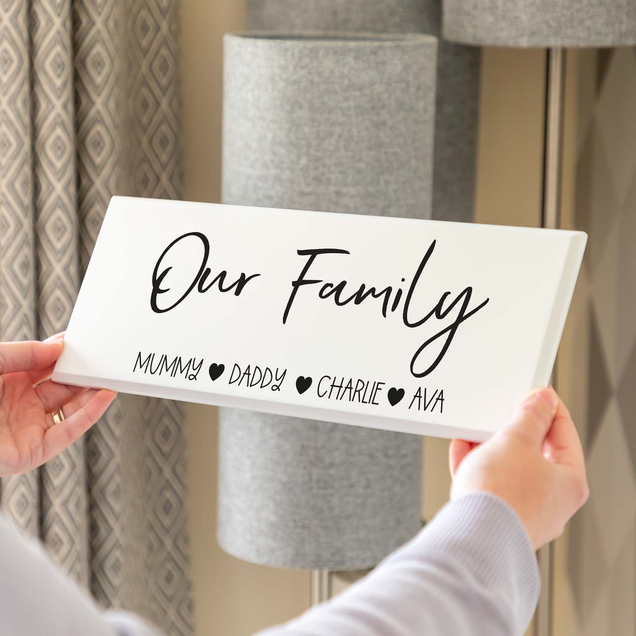 Personalised Our Family Sign