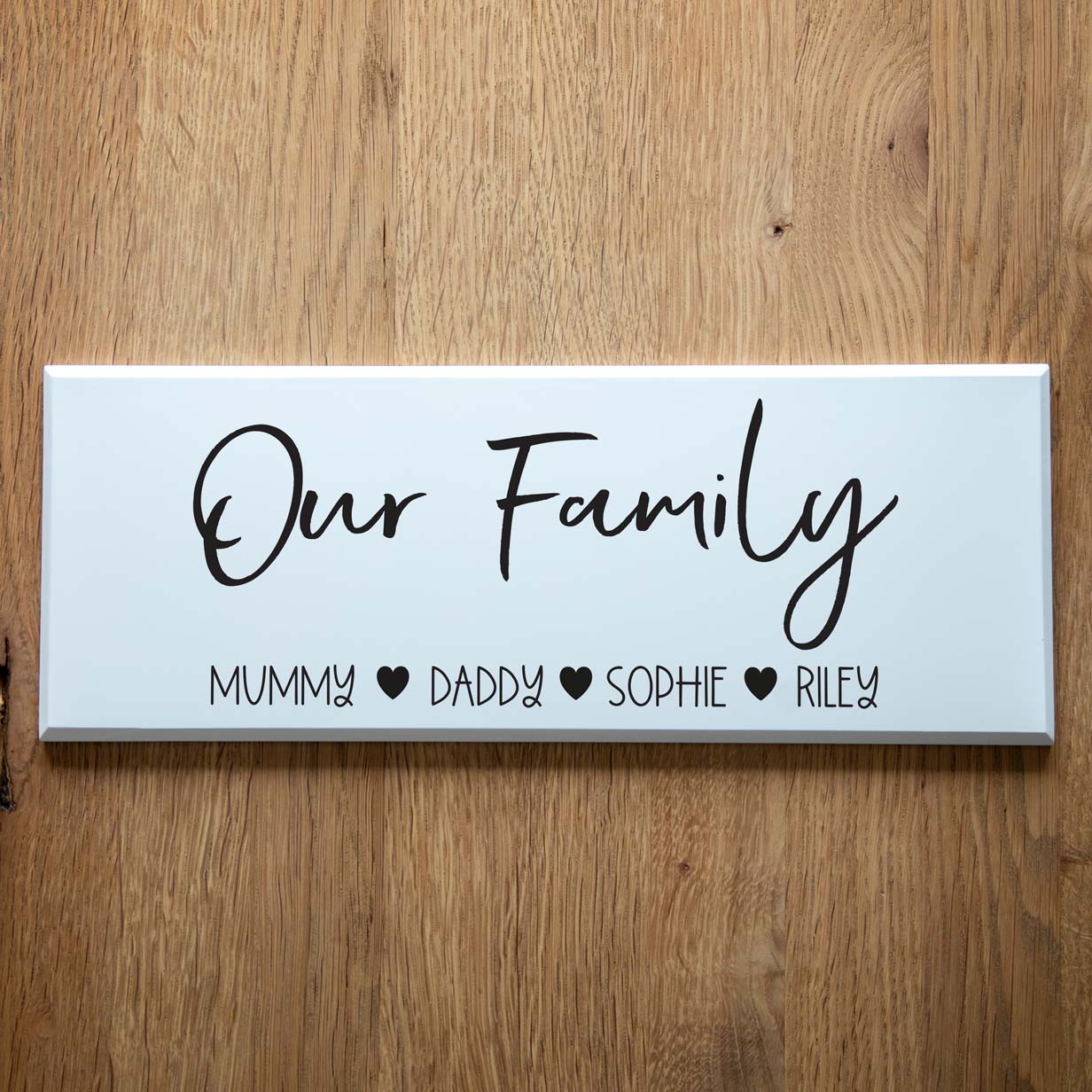 Personalised Our Family Sign