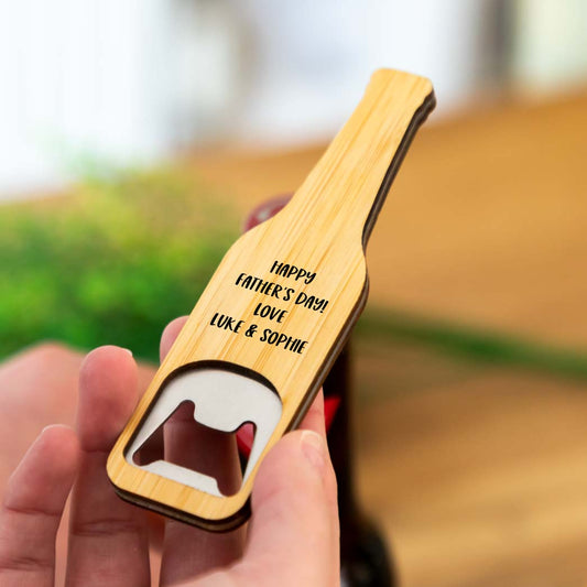 Personalised Beer Bottle Opener Gift For Him