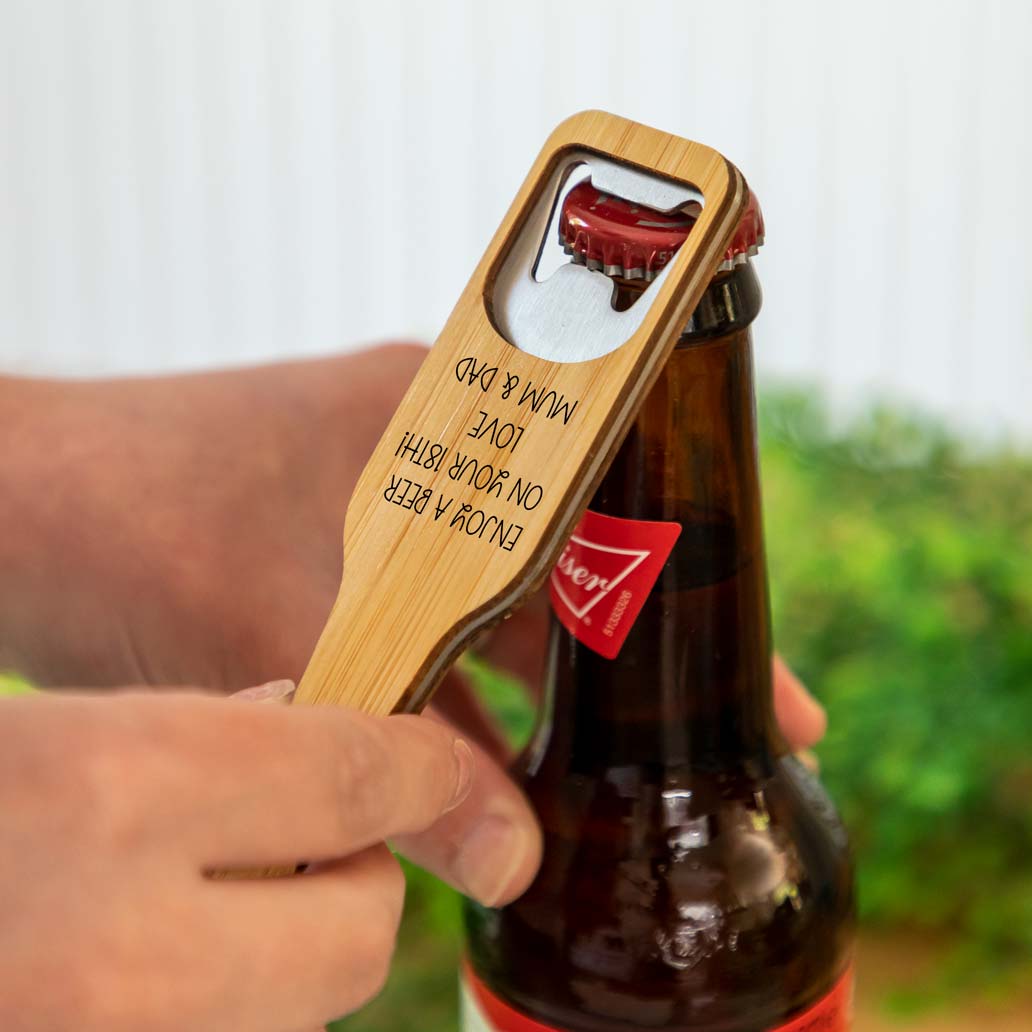 Personalised Beer Bottle Opener 18th Birthday Gift