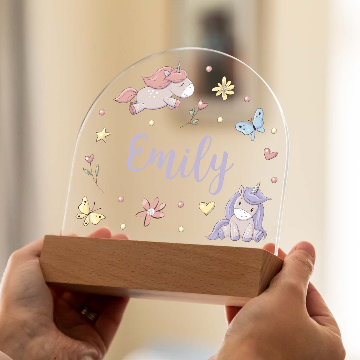 Personalised Unicorn Night Light For Children
