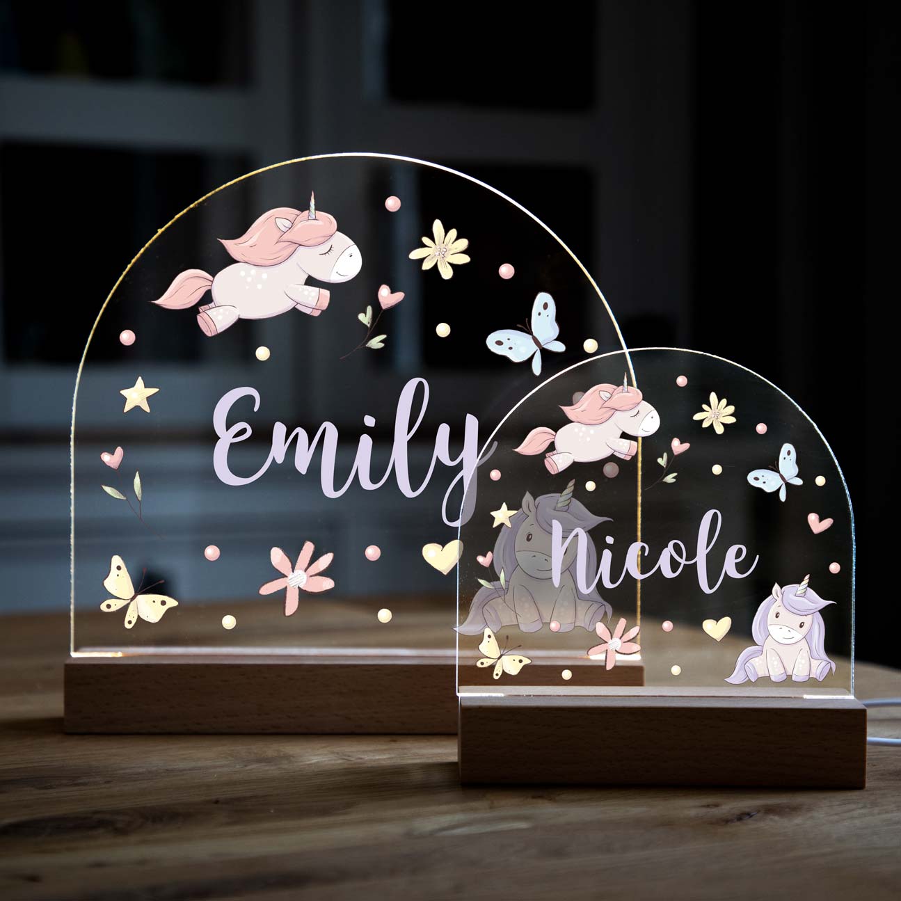 Personalised Unicorn Night Light For Children