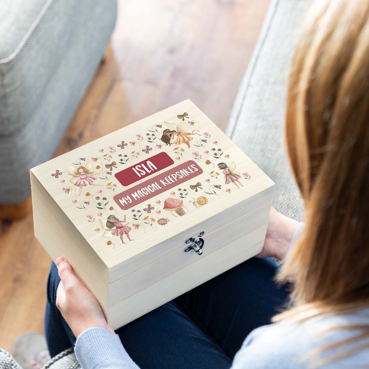 Personalised Fairy Keepsake Box Gift For Children