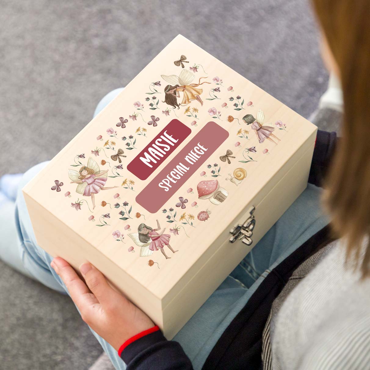 Personalised Fairy Keepsake Box Gift For Children