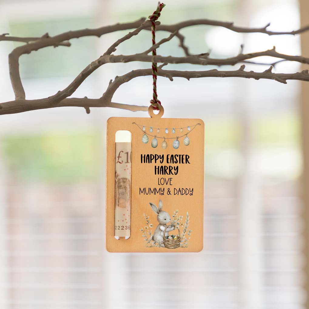 Personalised Easter Money Gift Holder