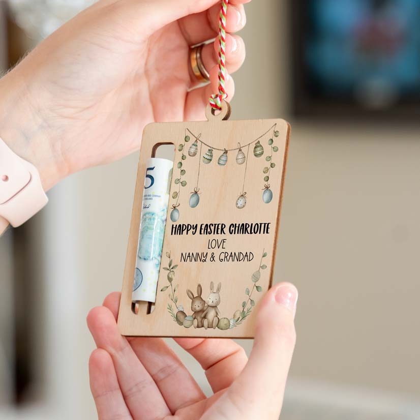 Personalised Easter Gift Money Holder
