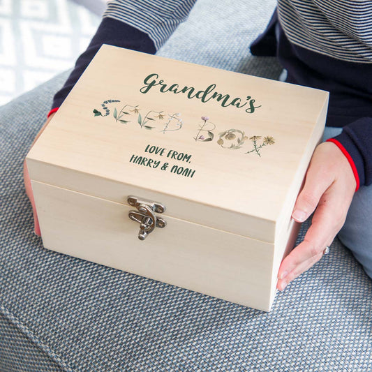 Personalised Gardening Seed Box Gift