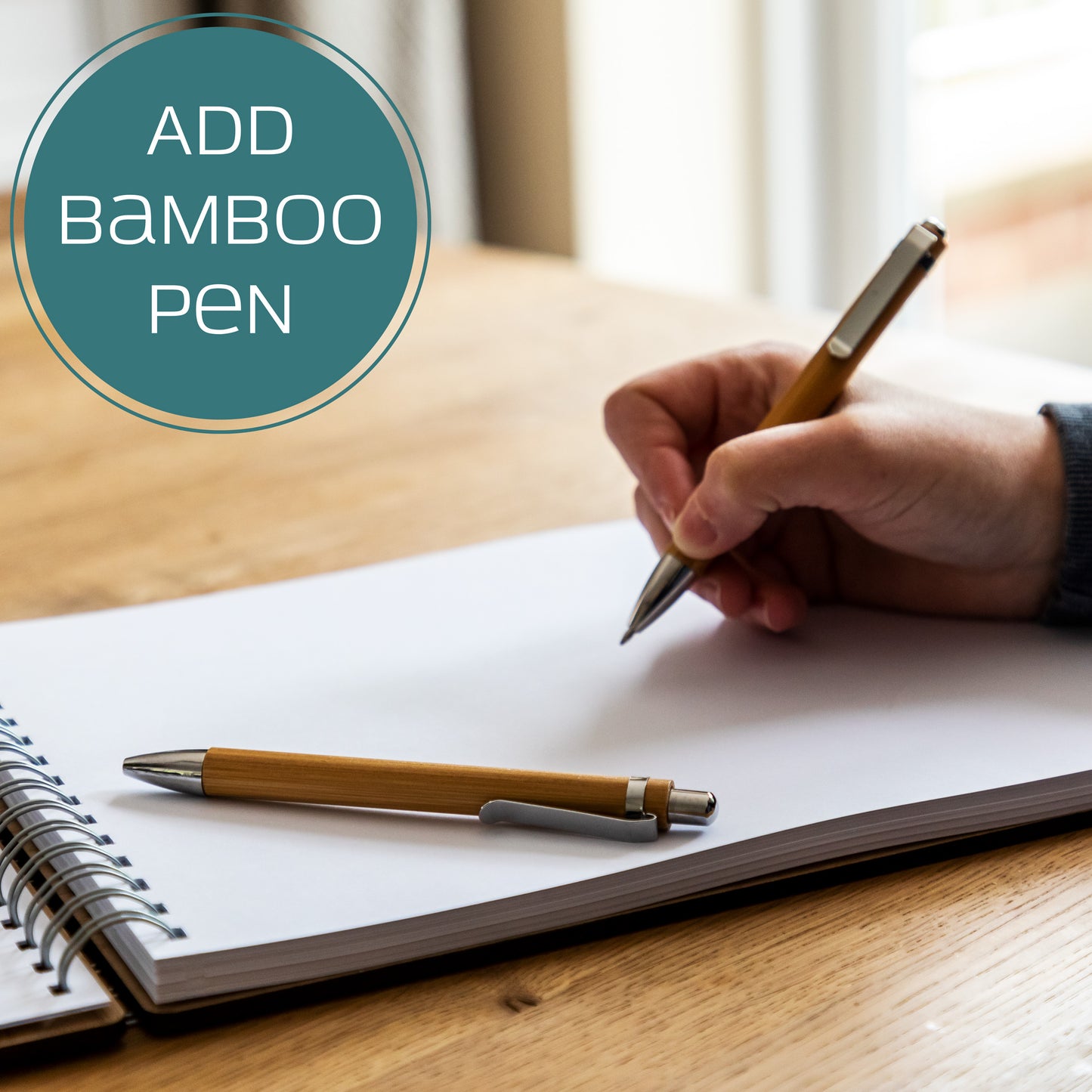 Add a bamboo pen to your order
