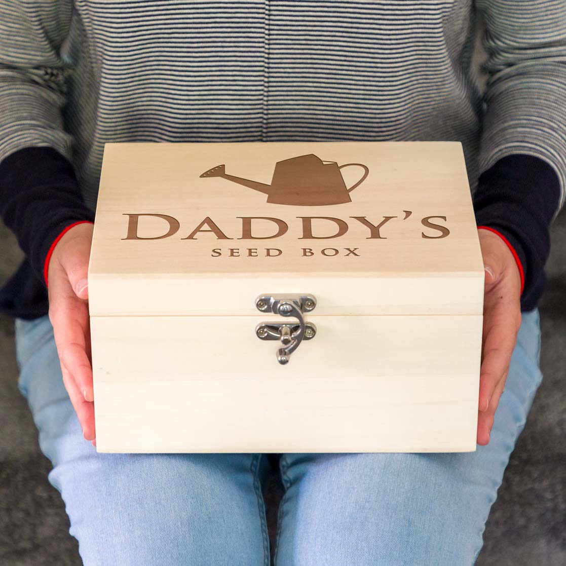 Personalised Wooden Seed Box
