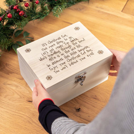 Personalised Christmas Eve Poem Box