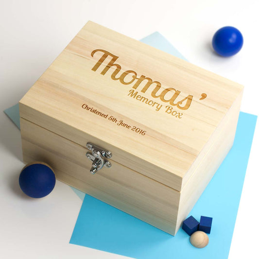 Personalised Christening Keepsake Box