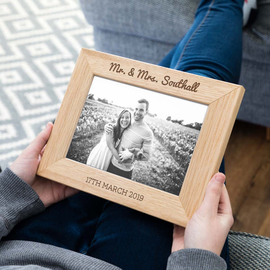 Personalised Wedding Day Photo Frame