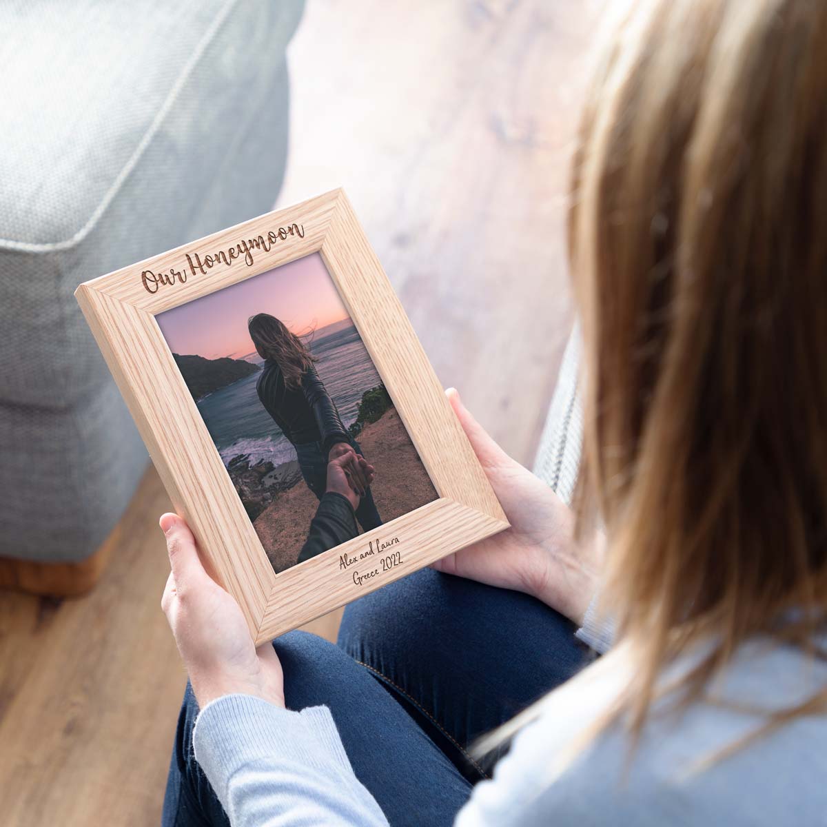 Personalised Our Honeymoon Photo Frame