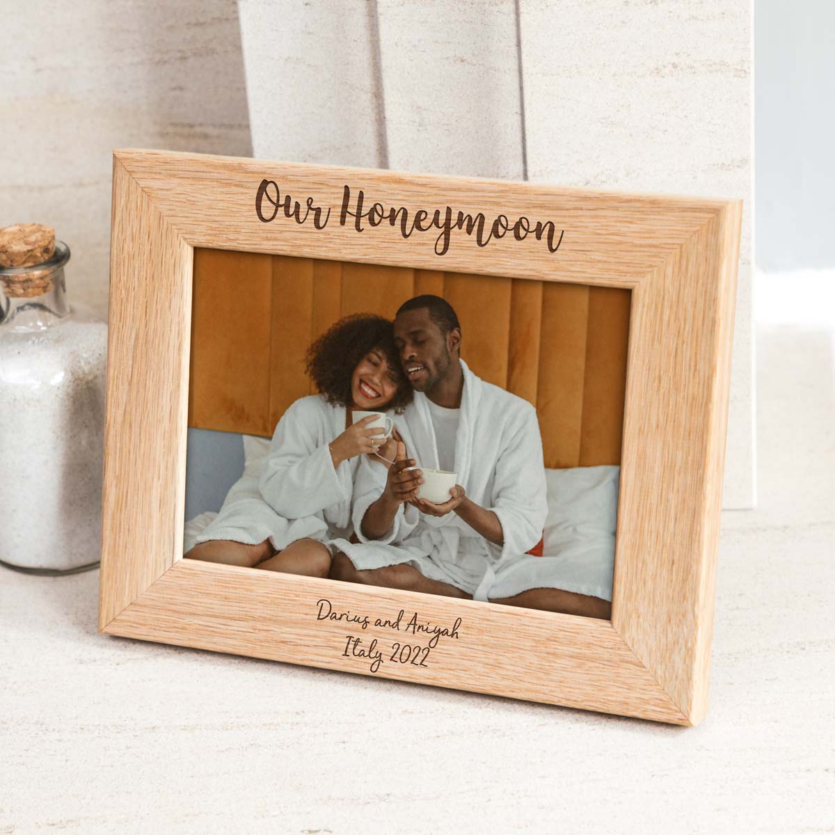 Personalised Our Honeymoon Photo Frame