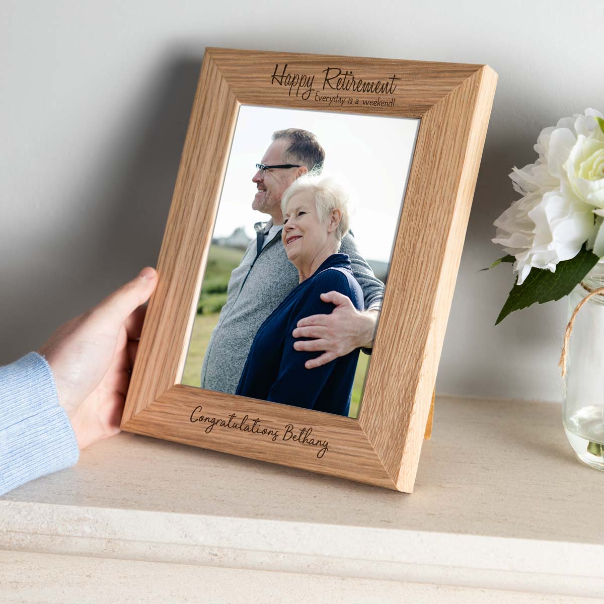 Personalised Retirement Photo Frame Gift