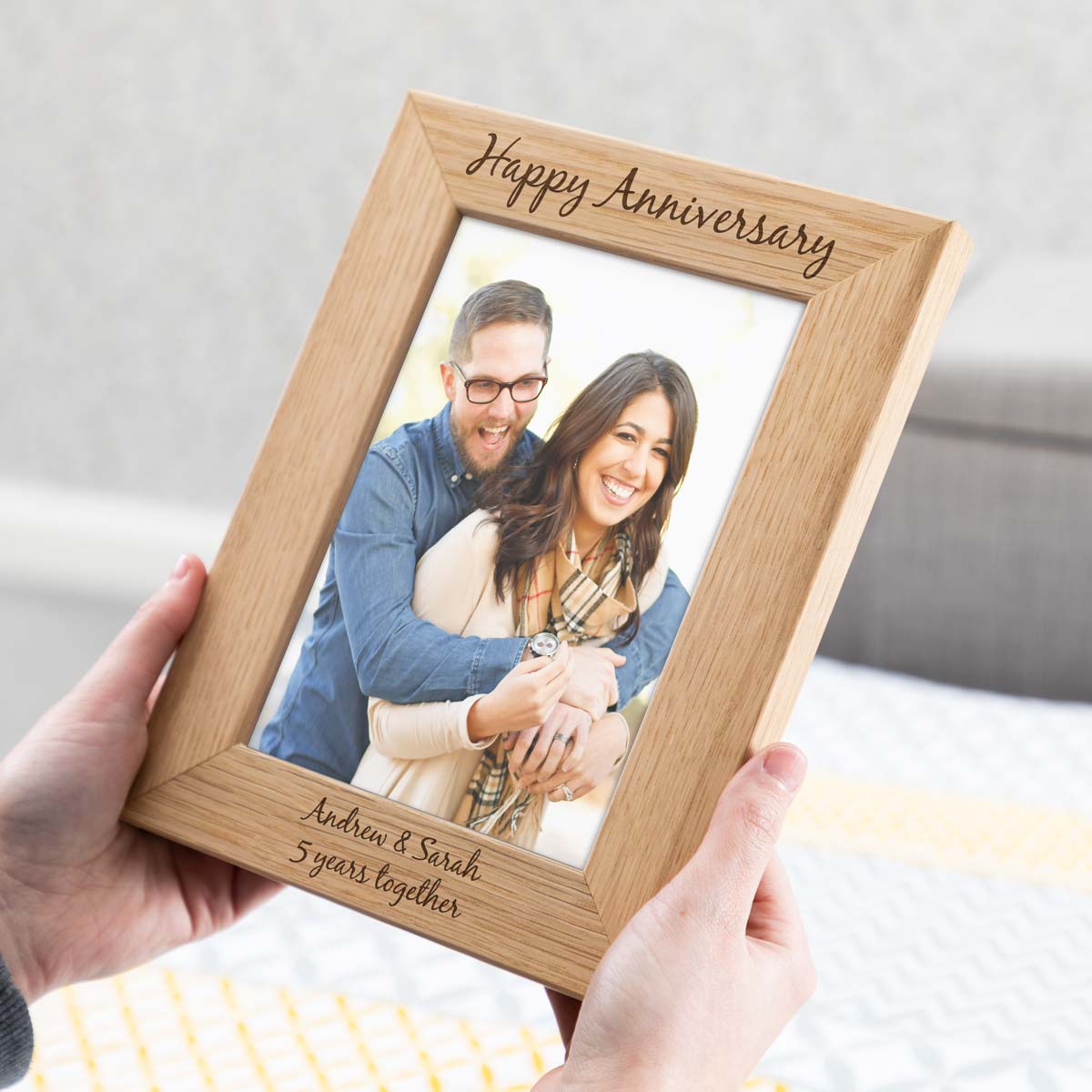 Personalised 5th Anniversary Photo Frame
