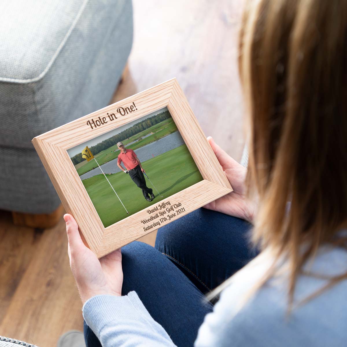 Personalised Hole In One Photo Frame