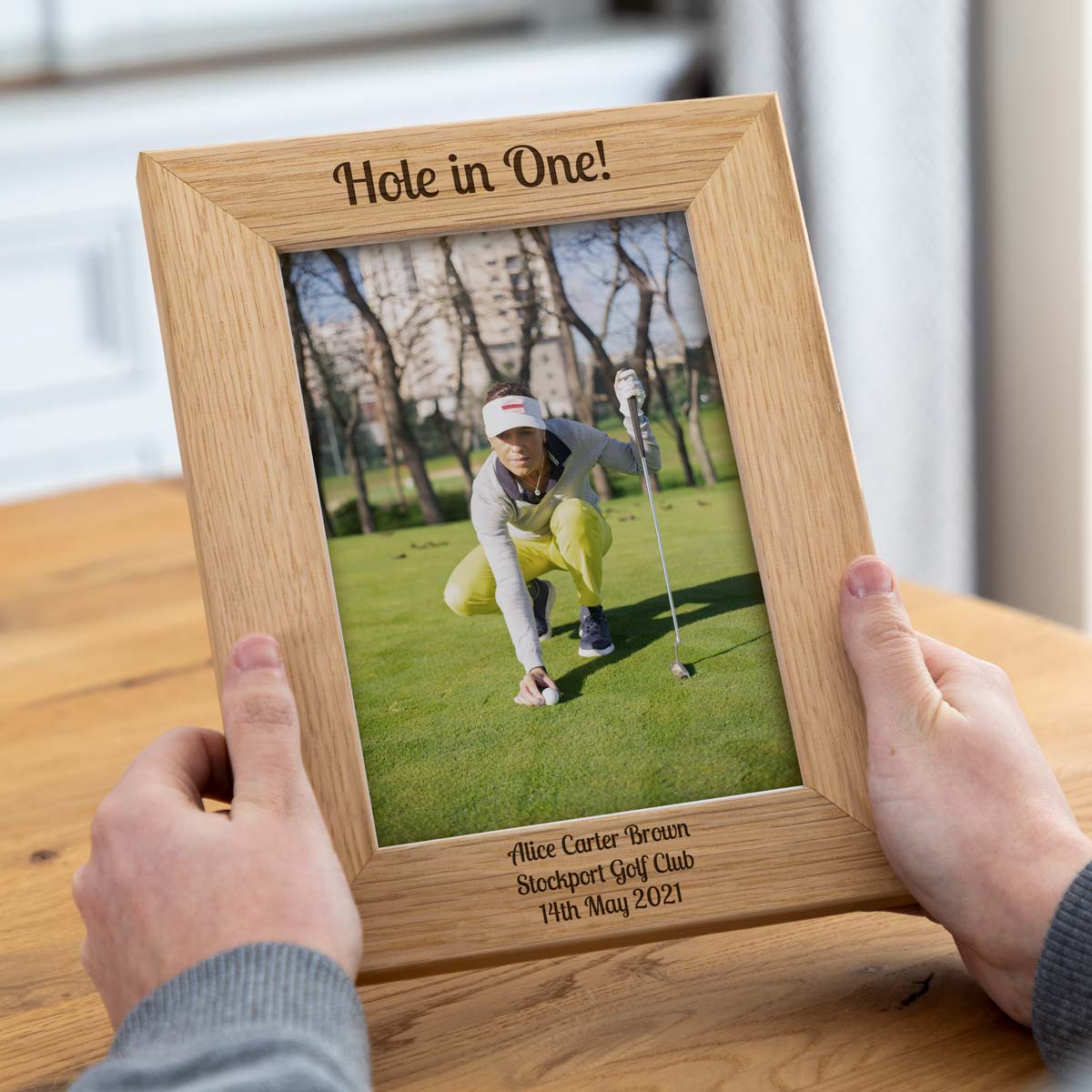 Personalised Hole In One Photo Frame
